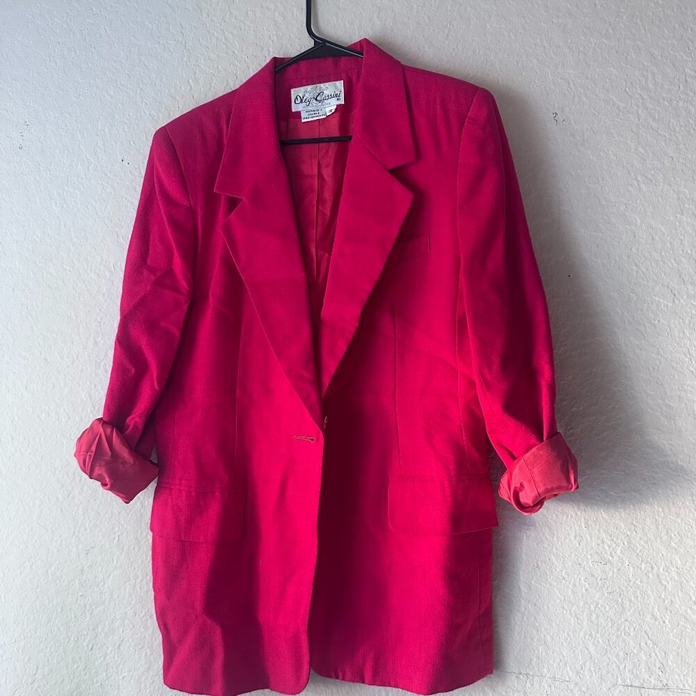 Vintage Oleg Cassini Oversized Blazer